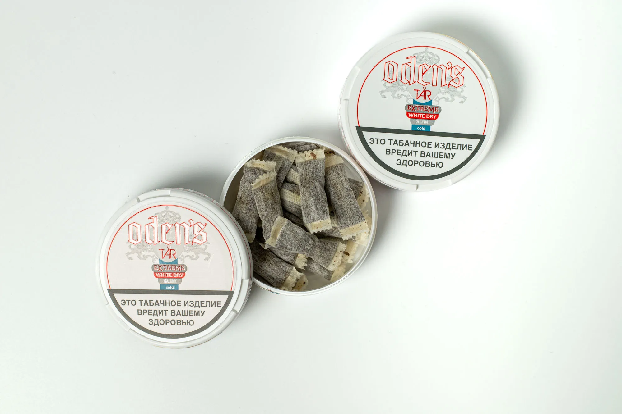 Акцизный жевательный табак ODEN’S TAR WHITE DRY Slim (13 г.) снюс оденс