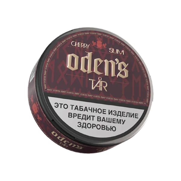 Акцизный жевательный табак ODEN’S TAR CHERRY Slim (10 г.) снюс оденс