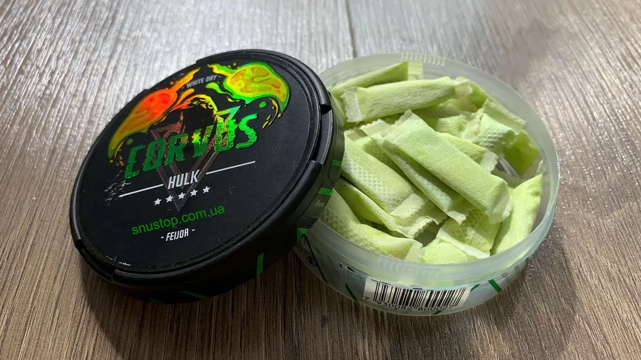 Жевательная смесь (снюс) Corvus HULK Фейхоа-Киви снюс Корвус