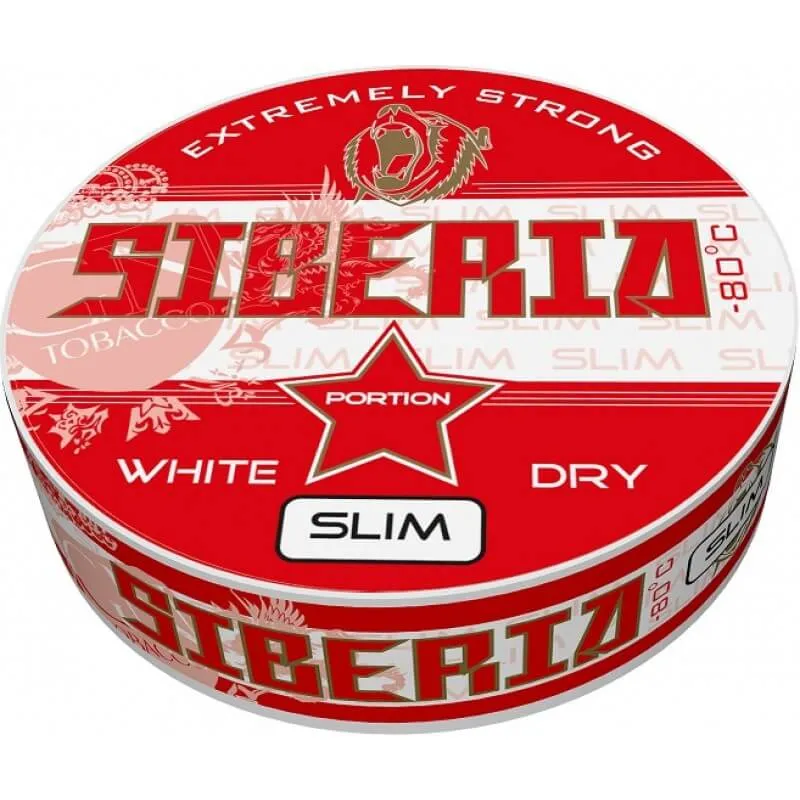 Снюс SIBERIA White Dry Slim (немецкий) снюс сибирь
